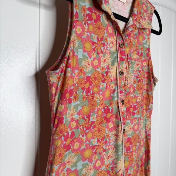 Natural Life Lauren Sleeveless Maxi Dress - Pink Red Floral - Picture 7 of 7